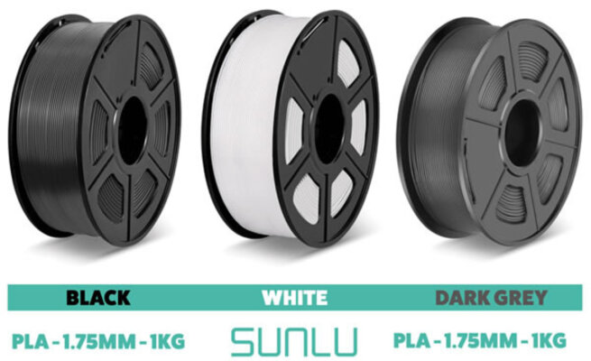 Neues Filament von Sunlu verfügbar - Neu im Sortiment: SUNLU PLA Filament in verschiedenen Farben