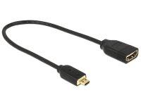 4K Micro HDMI Premium Adapterkabel 23cm, schwarz