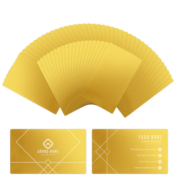 xTool Metal Business Cards - 60pcs Gold